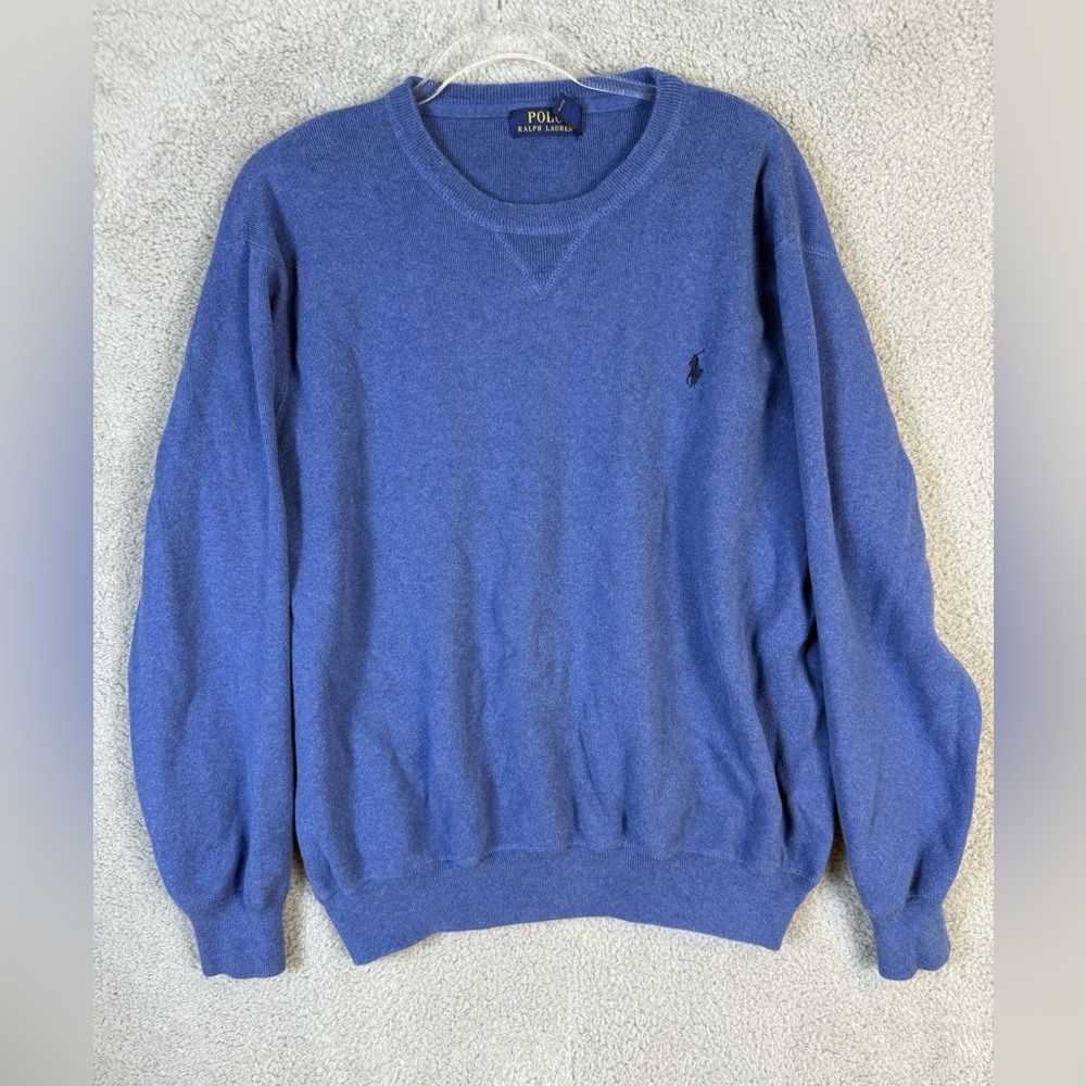 Ralph Lauren Polo Blue Knit cotton crewneck